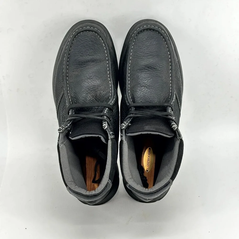 Clarks Boots Mens 13 M Black‎ Cotrell Chukka Ankle Lace Up Leather Casual